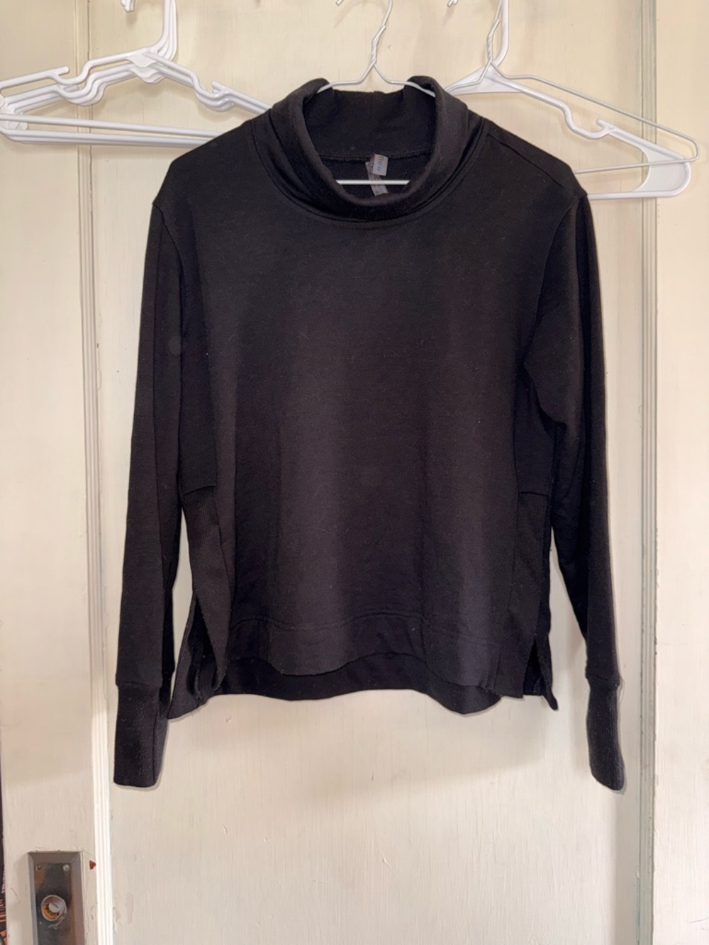 Everyday Black Funnel Neck Women's Sweater